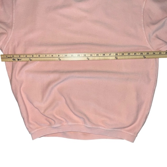 Pink Ribbed Pull Over size Large - Picture 10 of 10
